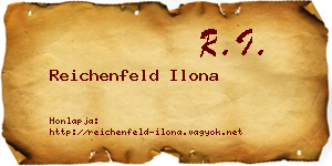 Reichenfeld Ilona névjegykártya